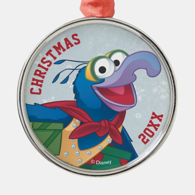 Holiday Gonzo Metal Ornament (Front)