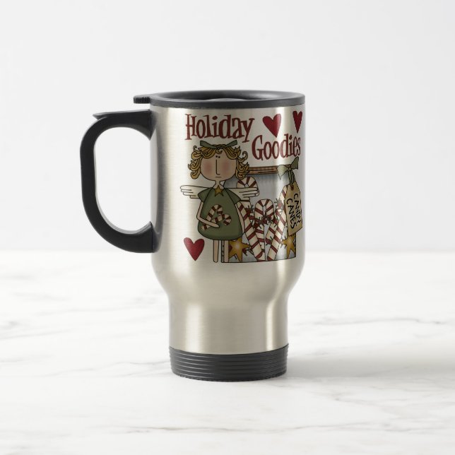 Holiday Goodies Christmas Travel Mug (Left)