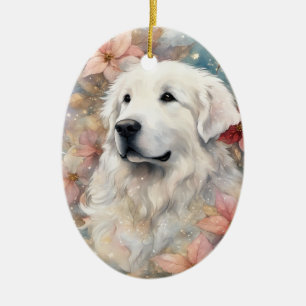 Holiday Great Pyrenees Ornament 1
