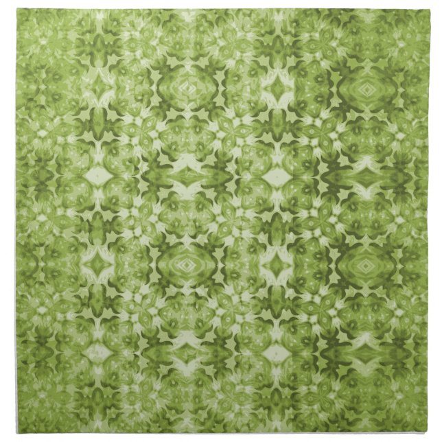 holiday green pattern 001 light green Cloth Napkin (Front)