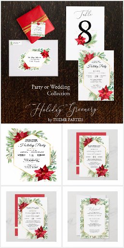 Holiday Greenery Wedding or Event Collection