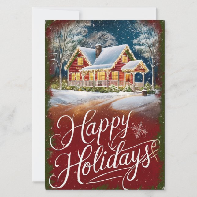 holiday greeting card, Christmas card (Front)
