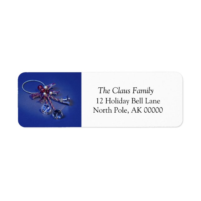 Holiday Greeting Card Self Addressed Label (Front)