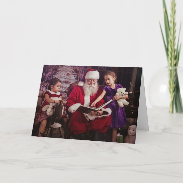 Holiday Greeting Card with Santa Claus (Front)