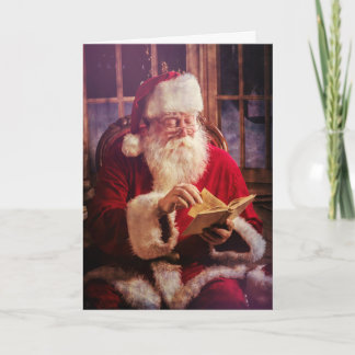 Holiday Greeting Card with Santa Claus