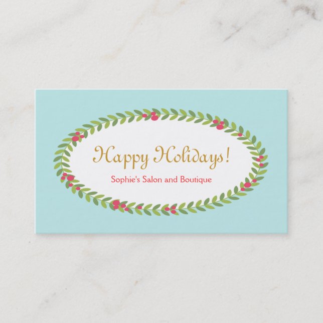 Holiday Greeting Insert Coupon Gift Card (Front)