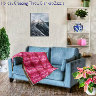 Holiday Greeting Throw Blanket