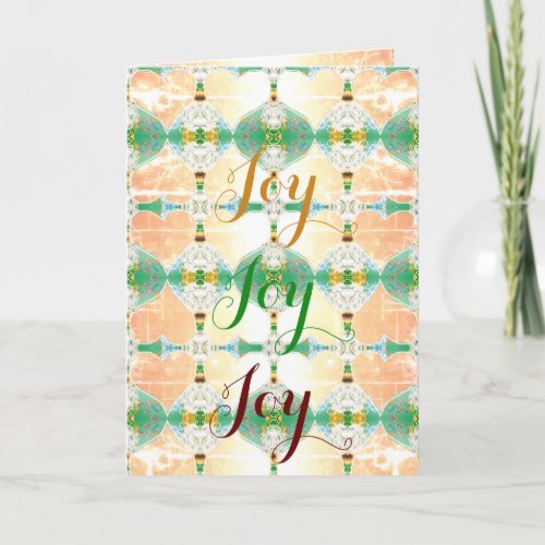 Holiday Greeting w Christmas Ornament Design Blank