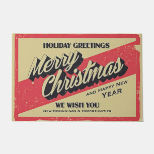 Holiday Greetings Doormat