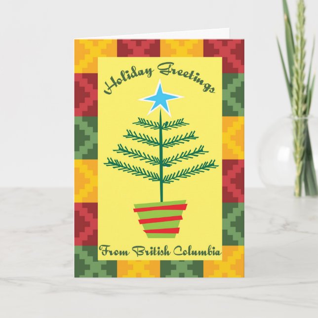 Holiday Greetings From British Columbia Card (Front)
