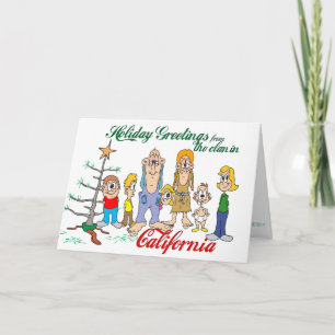 Holiday Greetings from California Card