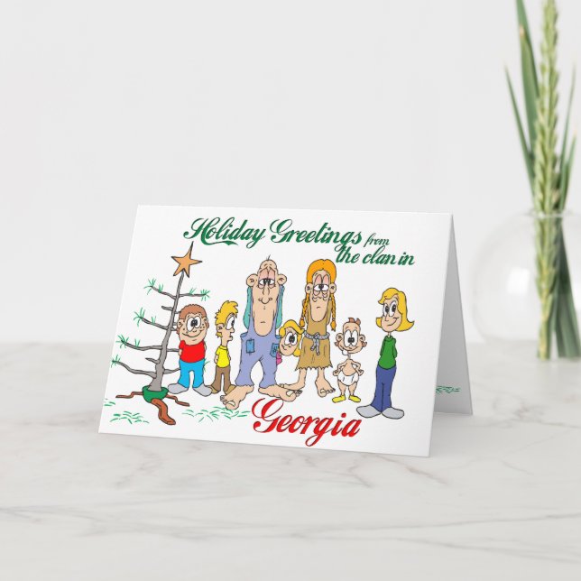 Holiday Greetings from Georgia Card (Front)