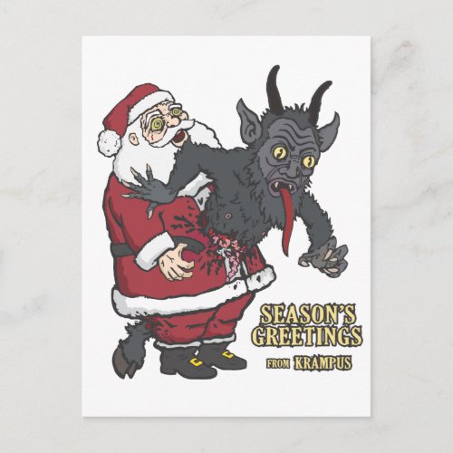 Holiday Greetings from Krampus and Santa