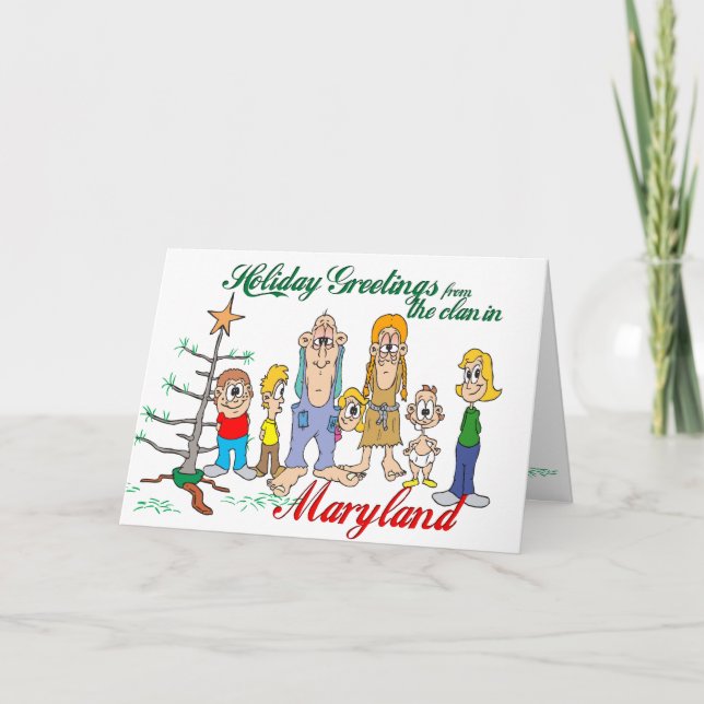Holiday Greetings from Maryland Card (Front)