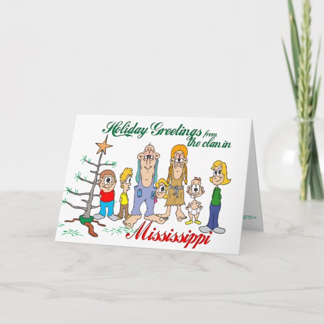 Holiday Greetings from Mississippi Card (Front)