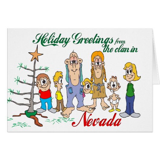 Holiday Greetings from Nevada Cards (Front Horizontal)