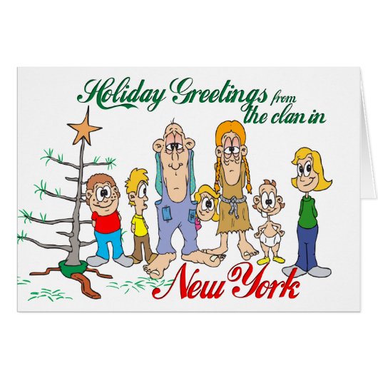 Holiday Greetings from New York Cards (Front Horizontal)