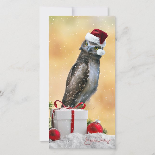 Holiday Greetings from Oliver on 4x8-in. FLAT card (Front)