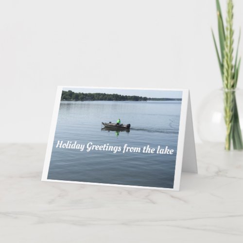 HOLIDAY GREETINGS FROM THE LAKE CHRISTMAS CARD