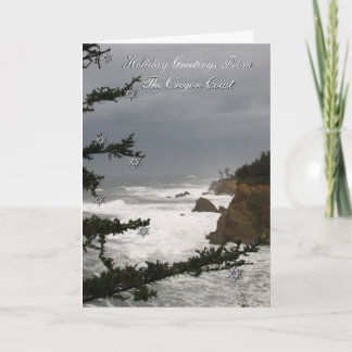 Holiday Greetings From The Oregon Coast Card