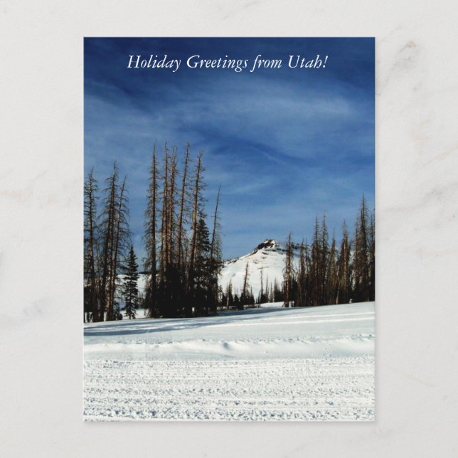 Holiday Greetings from Utah! Postcard (Front)
