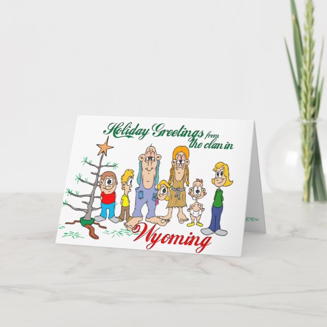 Holiday Greetings from Wyoming Card (Front)