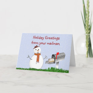 Holiday Greetings from you mailman Christmas