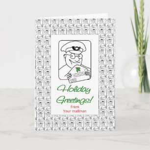 Holiday Greetings From Your Mailman Card