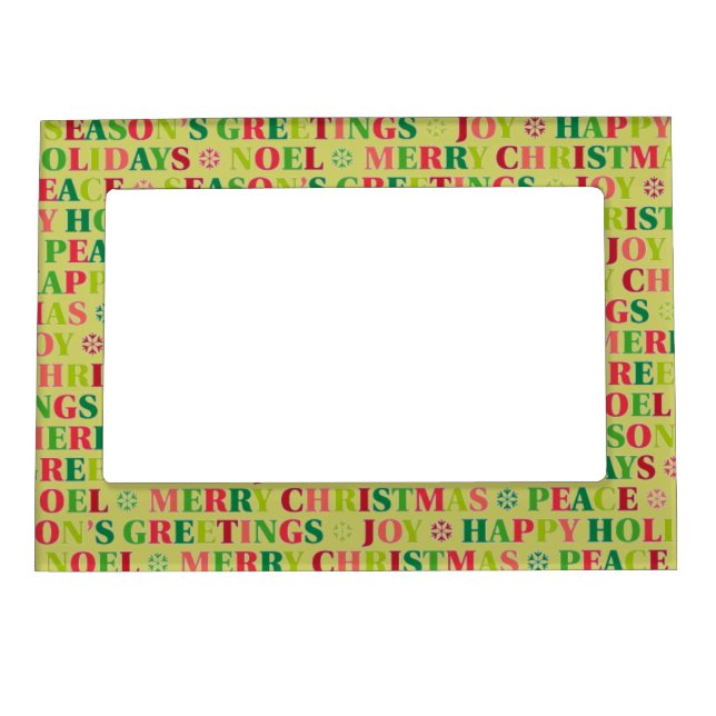 Holiday Greetings Magnetic 5x7 Frame (Front)