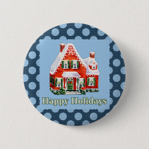 Holiday Greetings Pinback Button