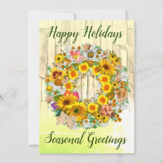 Holiday Greetings Thank You Card