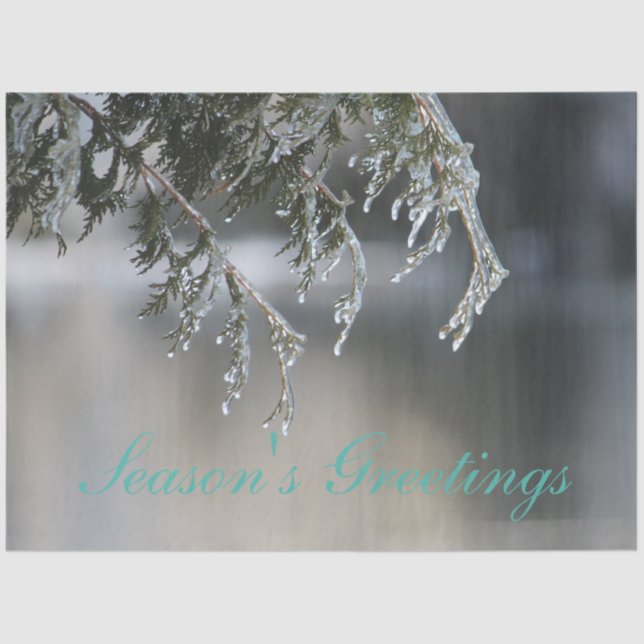 Holiday Greetings Tissue Paper (Front)