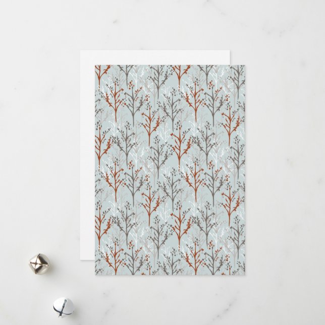 Holiday Greetings Trees Forest (Front/Back In Situ)