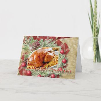Holiday Greetings Turkey Card by Fiery_Fire at Zazzle