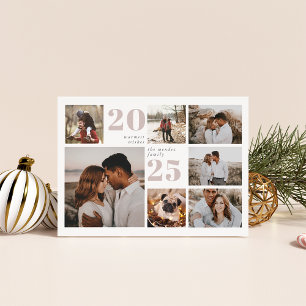 Holiday Grid   Modern Photo Collage Card