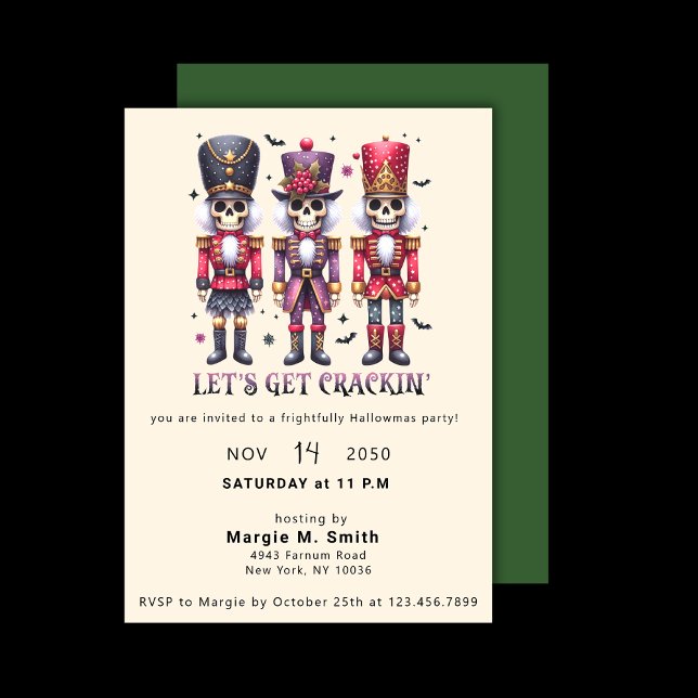 Holiday Hallowmas Party Halloween Christmas Invitation (Creator Uploaded)