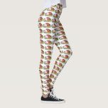 Holiday Ham Christmas Dinner Novelty Food Leggings<br><div class="desc">Leggings feature an original holiday-themed marker illustration of a delicious glazed ham on a platter with pineapples. Ideal for an ugly Christmas sweater party (matching sweatshirt available!) or for any holiday celebration. This design is also available on other products. Don't see what you're looking for? Need help with customization? Contact...</div>