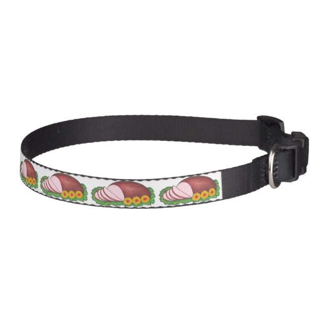 Holiday Ham Christmas Easter Dinner Dog Collar (Right)