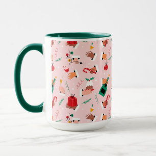 Holiday Hands Festive Celebration Pattern Mug