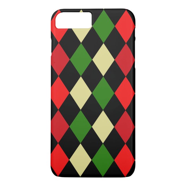 Holiday Harlequin Geometric Pattern Case-Mate iPhone Case (Back)
