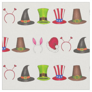 Holiday Hats Halloween Easter Christmas July 4th Fabric