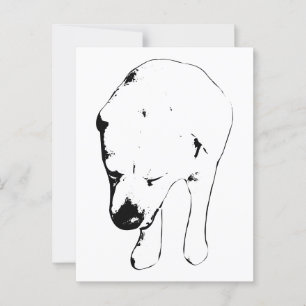Holiday Hello from a Gentle Lab Postcard