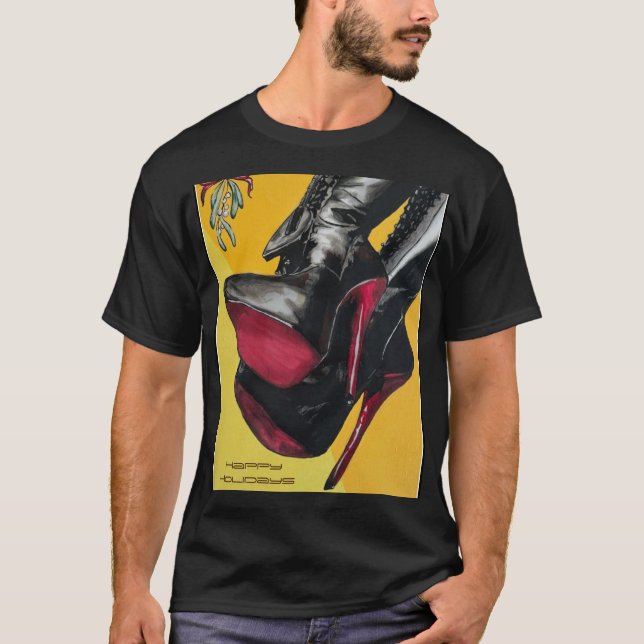 'Holiday Hijinks, the Taste was Sour' Painting on  T-Shirt (Front)