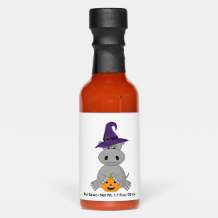 Holiday Hippo Halloween Witch Hippo Hot Sauces