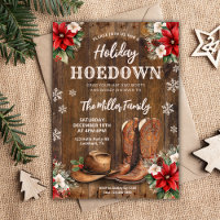 Holiday Hoedown, Western Christmas Party, Cowboy