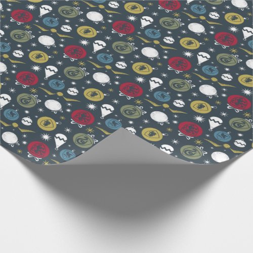 Holiday HOGWARTS House Bauble Pattern Wrapping Paper