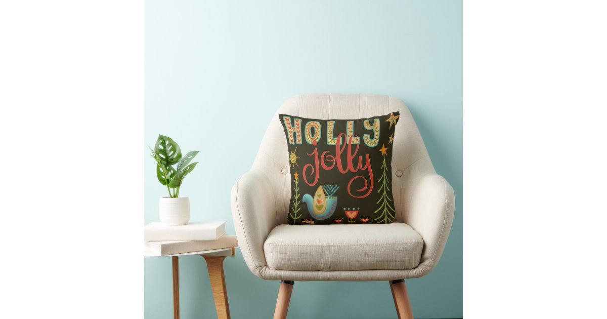 Decorative Pillow Chair, Christmas Cushions Flowers