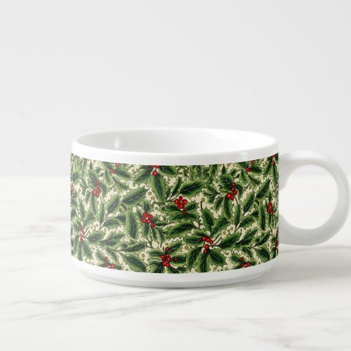 Holiday Holly Jumbo ChiliSoup Mug