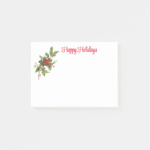 Holiday Holly Post-it Notes