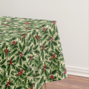 Holiday Holly Tablecloth